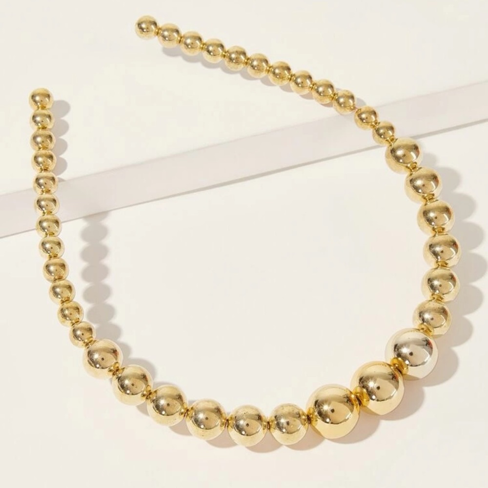 Gold Beads Headband
